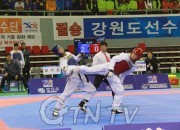 남고부 -80kg 부산 변길영 선수의 화려한 3점 뒷차기 금메달 획득 19대10